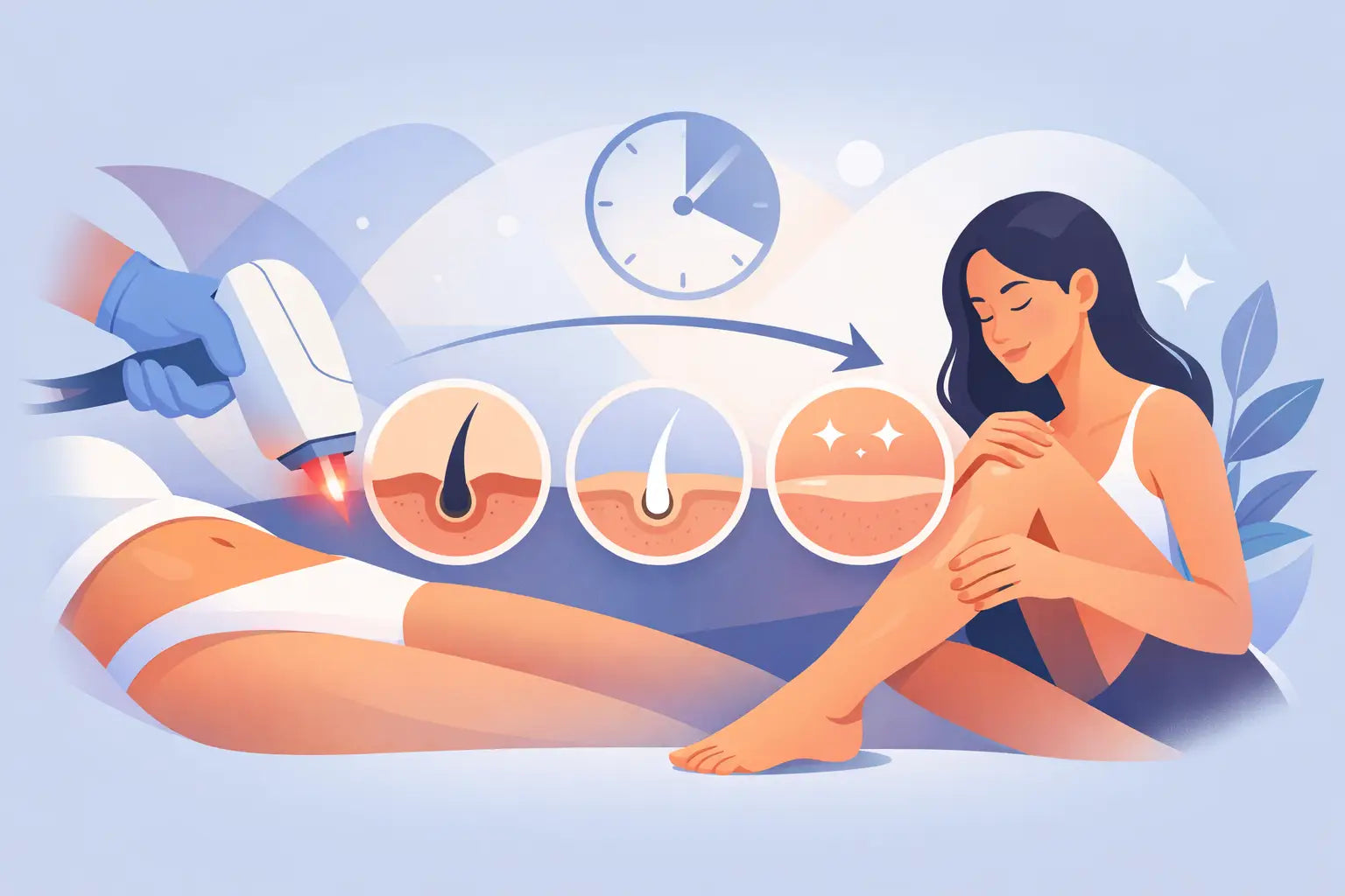 Laser Hair Removal Results Timeline