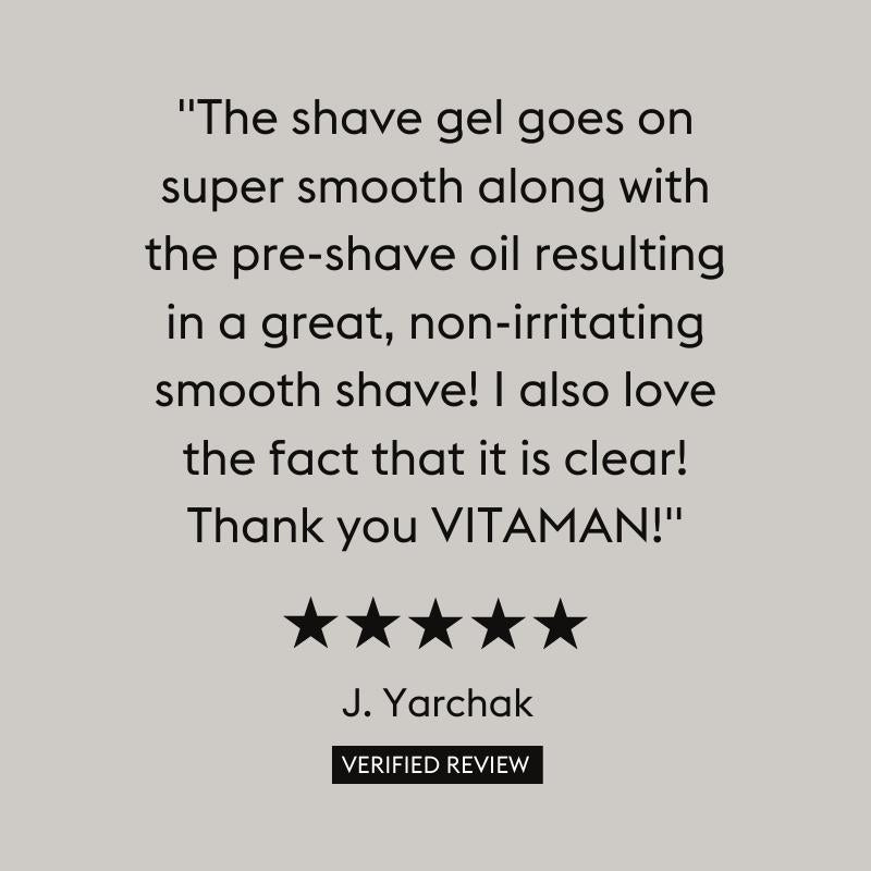 VITAMAN Shave Gel 150ml - Exquisite Laser Clinic 