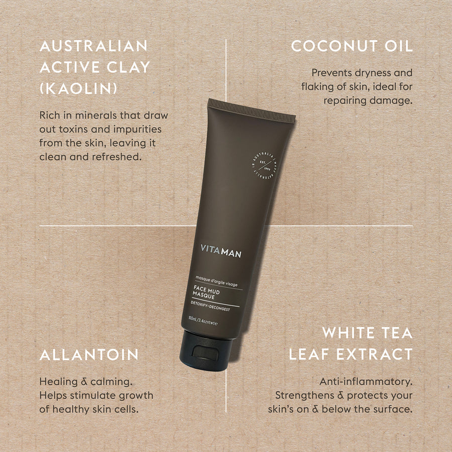 VITAMAN Face Mud Masque 100ml - Exquisite Laser Clinic 