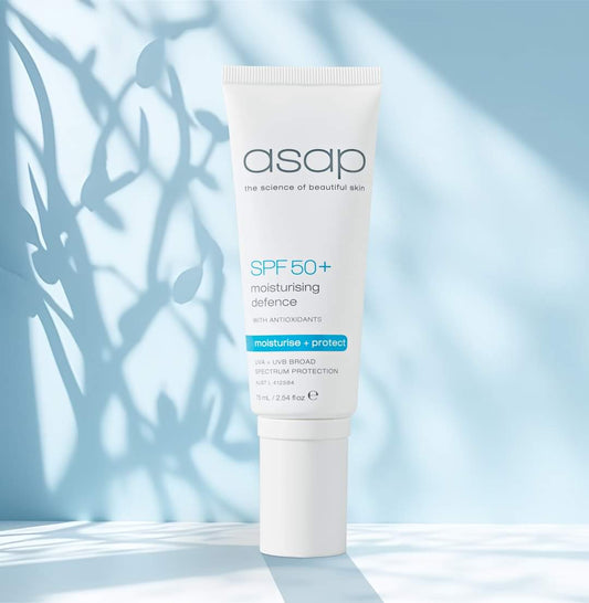 ASAP Skincare skin care 75ml ASAP Moisturising Defense SPF50 **Top Seller**
