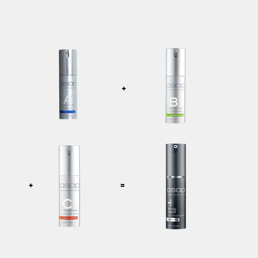 ASAP Skincare Skincare ASAP Super A+B+C Serums = FREE Firming Eye Lift