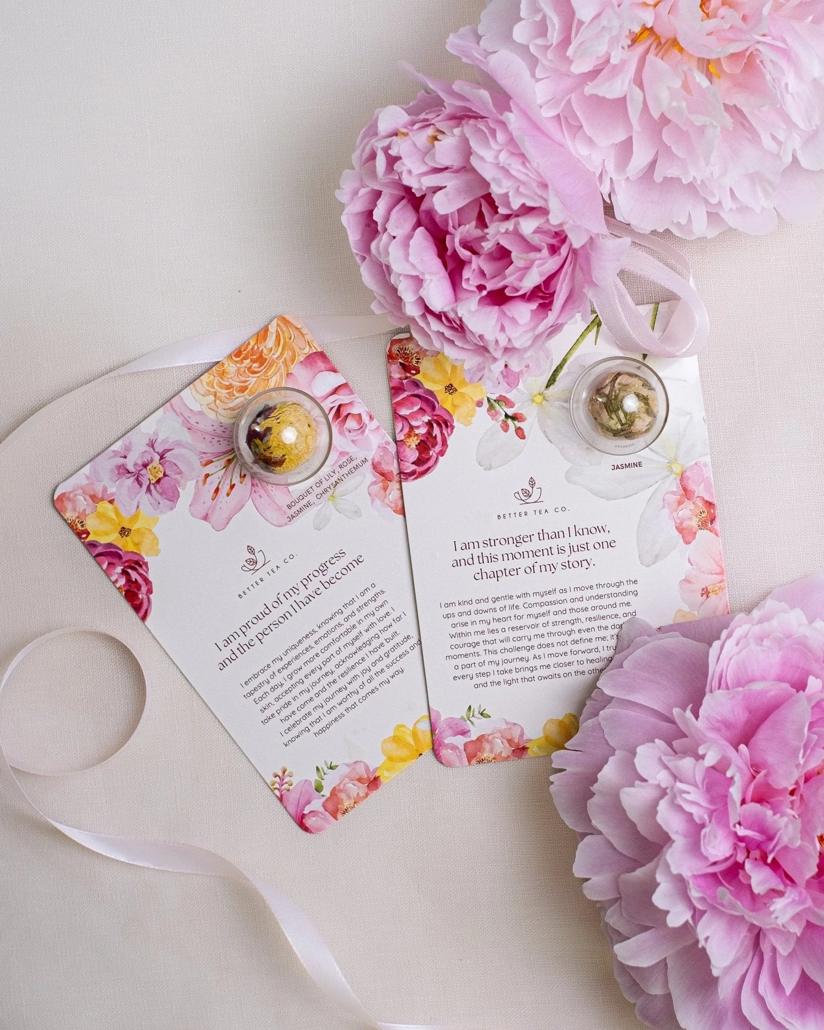 Blooming Tea Affirmation Greeting Card
