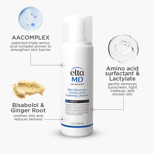 Elta MD cleanser EltaMD Skin Recovery Amino Acid Foaming Cleanser
