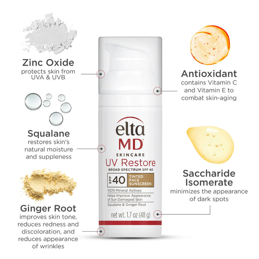 Elta MD sunscreen EltaMD UV Restore Tinted SPF40