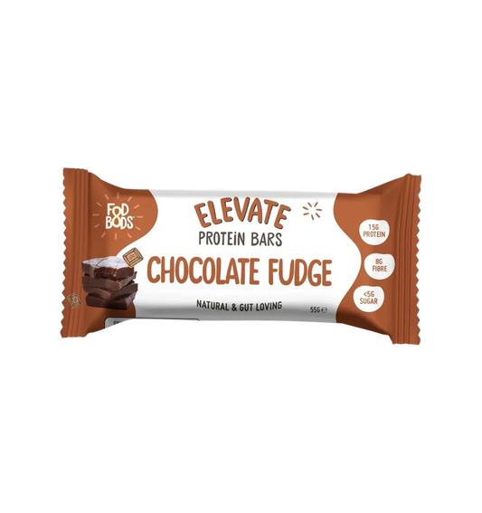 FOD BODS Bars Chocolate Fudge ELEVATE Protein Bars 55g