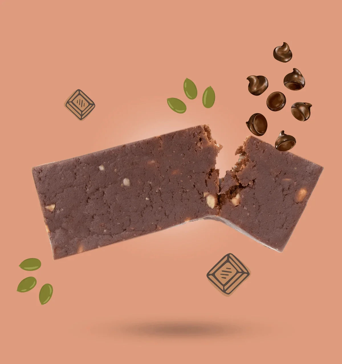 FOD BODS Bars Chocolate Fudge ELEVATE Protein Bars 55g