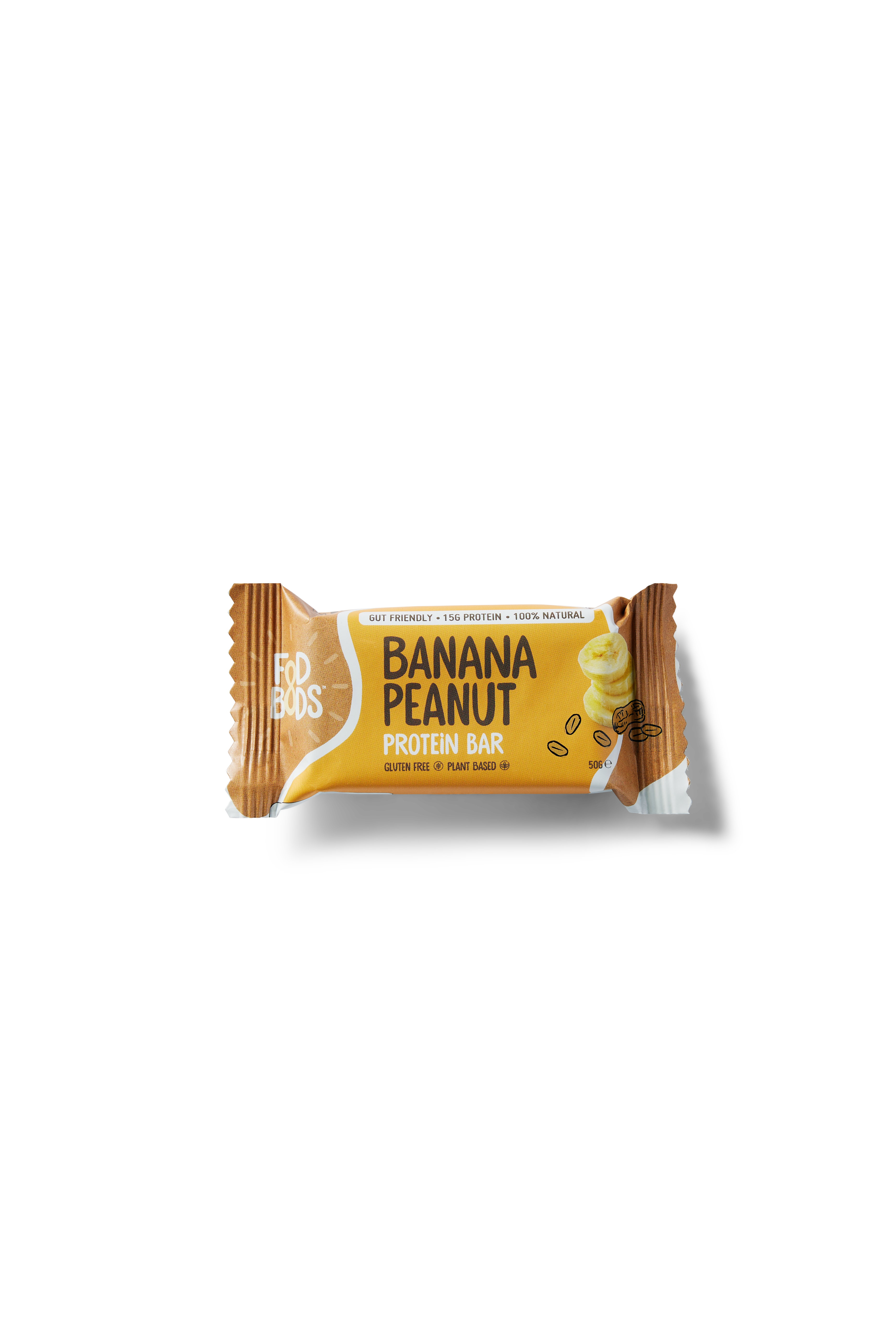 FOD BODS Bars FODBODS Low FODMAP Banana Peanut Butter  50g