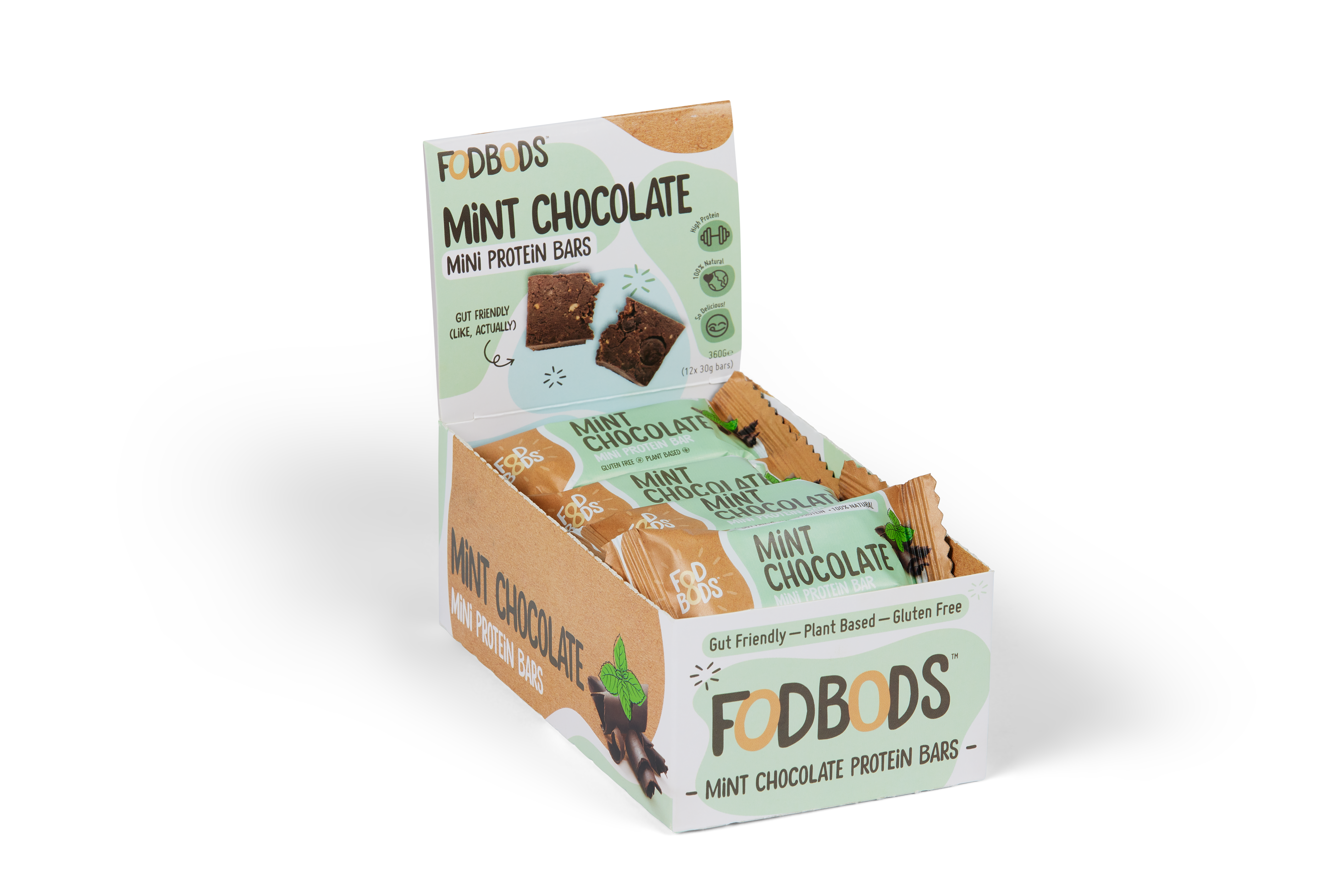 FOD BODS Bars FODBODS Low FODMAP Mint Chocolate 30g