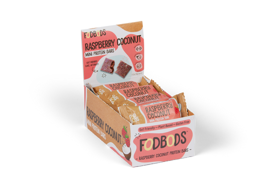 FOD BODS Bars FODBODS Low FODMAP Raspberry Coconut 30g