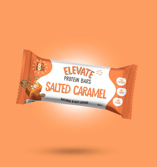 FOD BODS Bars Salted Caramel ELEVATE Protein Bars 55g