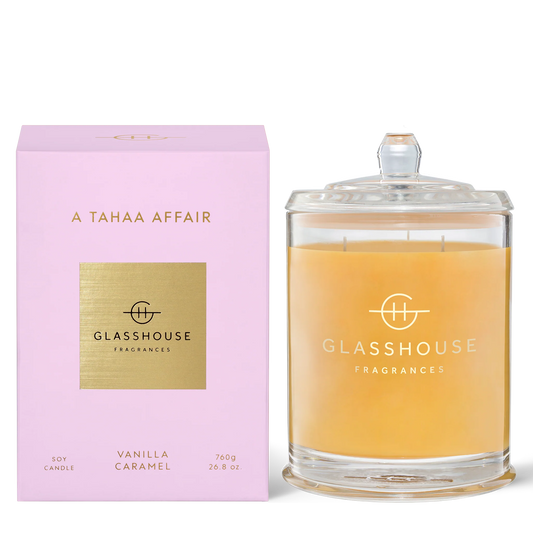 Glasshouse Fragrance candle 760g Candle **Pre Order** Glasshouse A Tahaa Affair Range