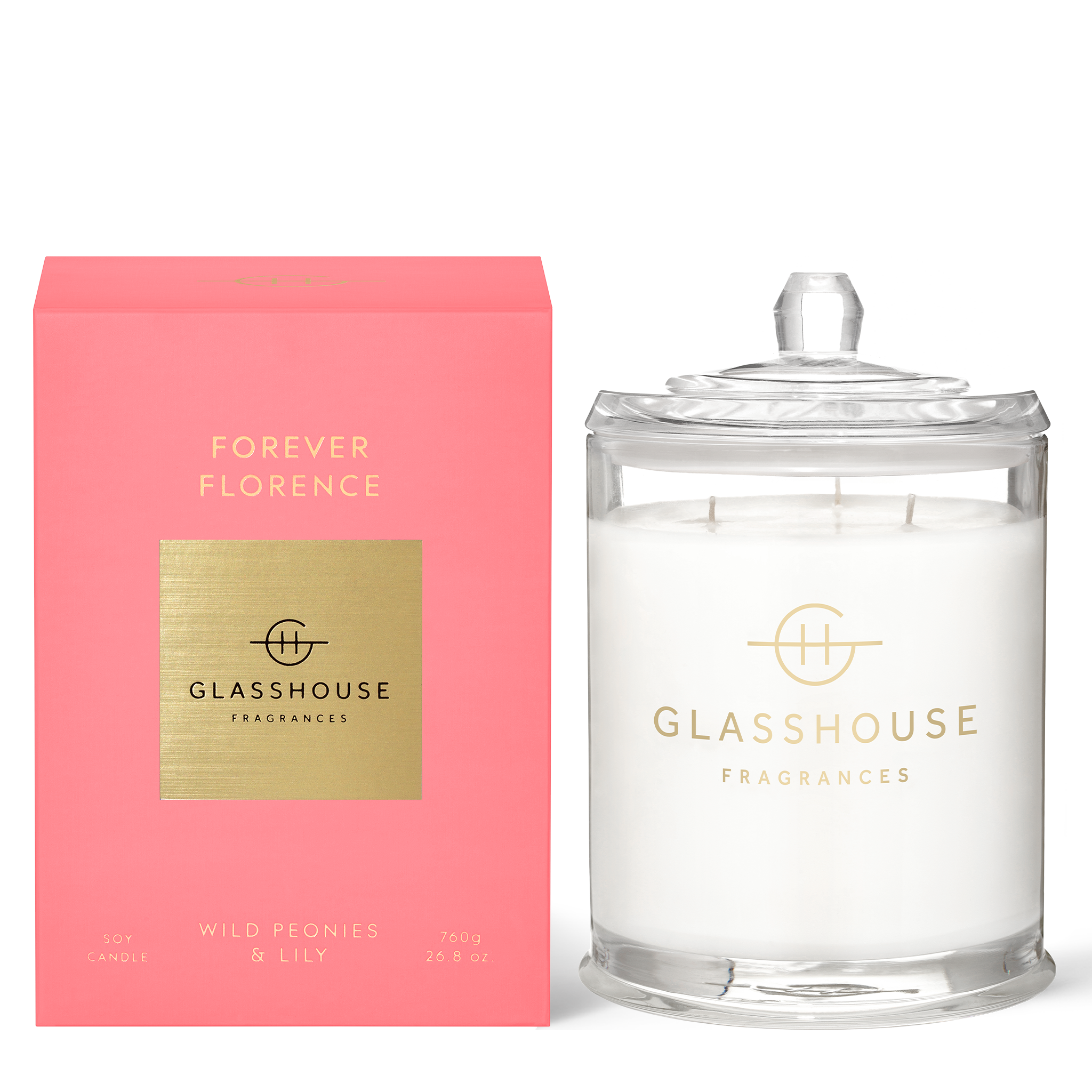 Glasshouse Fragrance candle 760g Glasshouse Forever Florence Candle