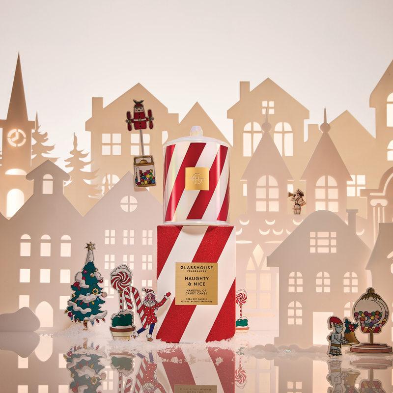 Glasshouse Fragrance candle Glasshouse Fragrances Naughty & Nice Candle 380g **Unboxed**