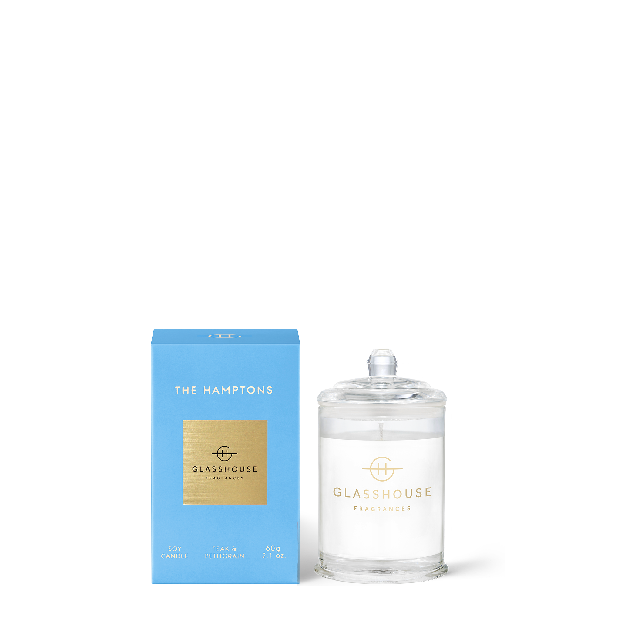 Glasshouse Fragrance candle 60g ** Last Ones** Glasshouse The Hamptons Candle