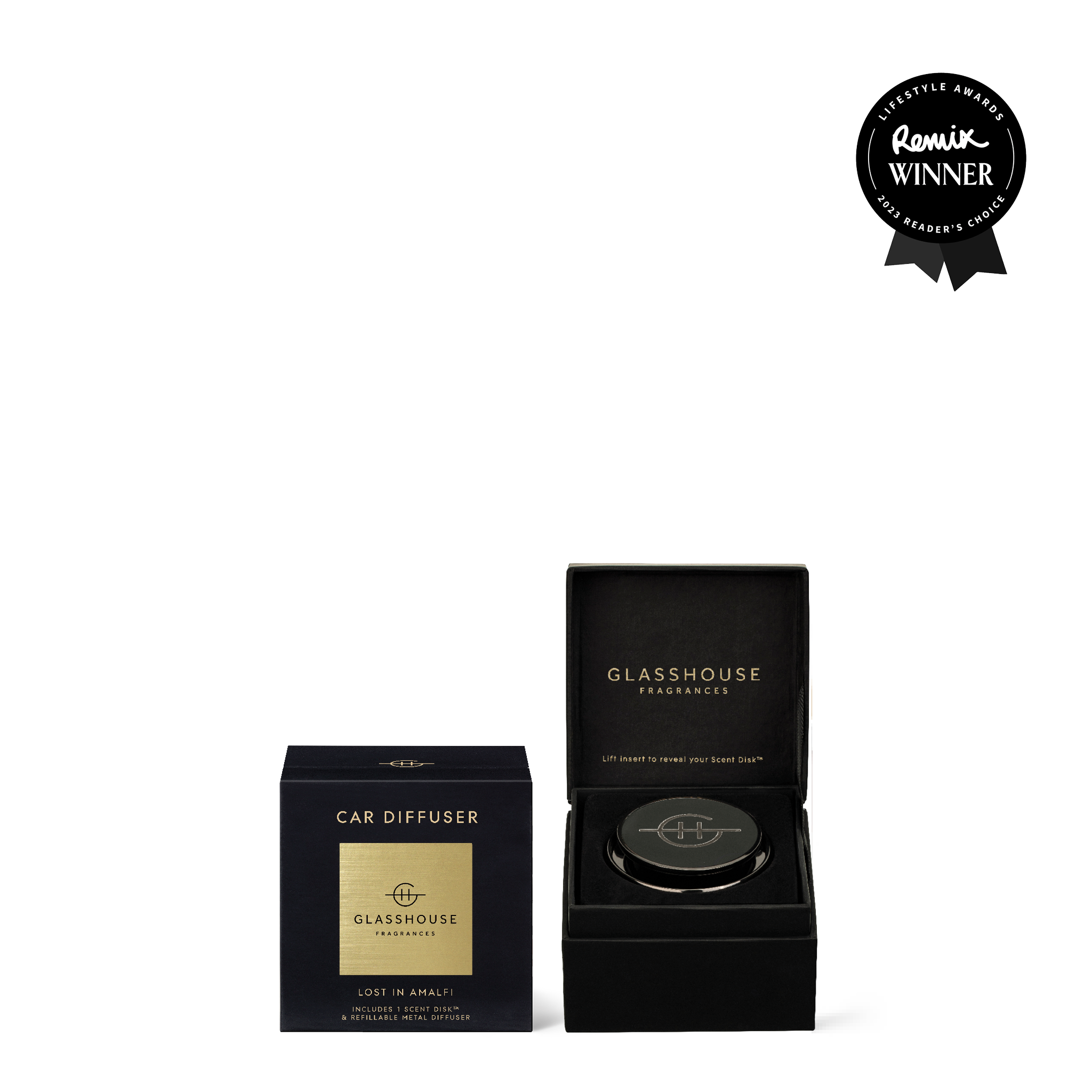 Glasshouse Fragrance fragrance Black** Pre Order** Glasshouse Car Diffuser