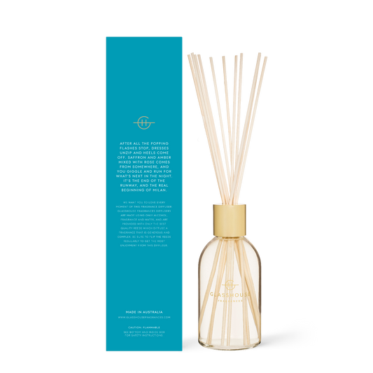 Glasshouse Fragrance fragrance Glasshouse Midnight in Milan Diffuser 250ml (Saffron & Rose)
