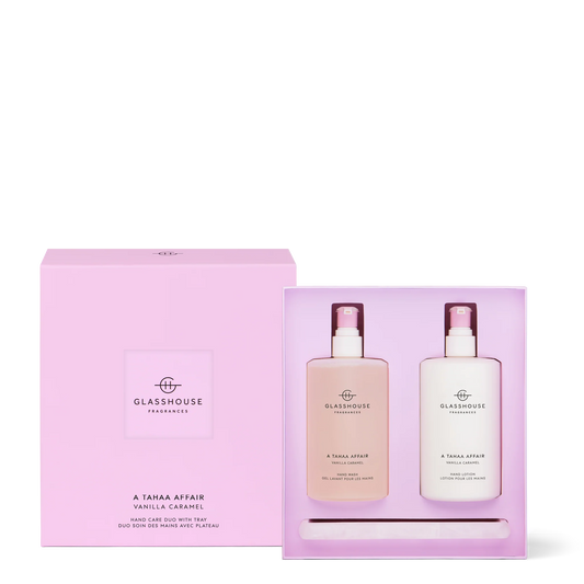 Glasshouse Fragrance glasshouse Glasshouse Hand Care Duo With Tray - A Tahaa Affair