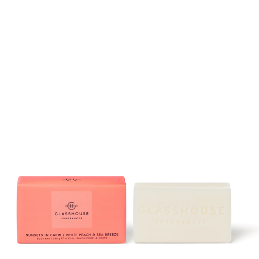 Glasshouse Fragrance glasshouse Glasshouse Sunsets In Capri Body Bar + FREE Body Bar Tray