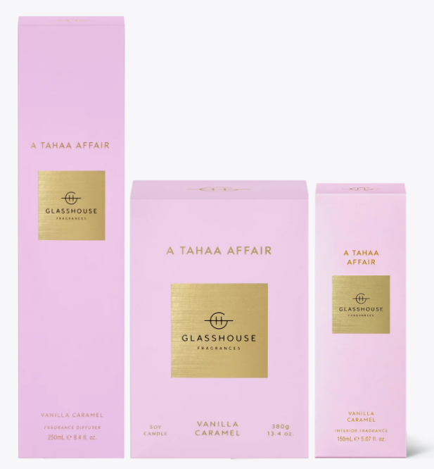 Glasshouse Fragrance home fragrance Glasshouse A Tahaa Gift Bundle (Diffuser, Candle & Interior Fragrance)