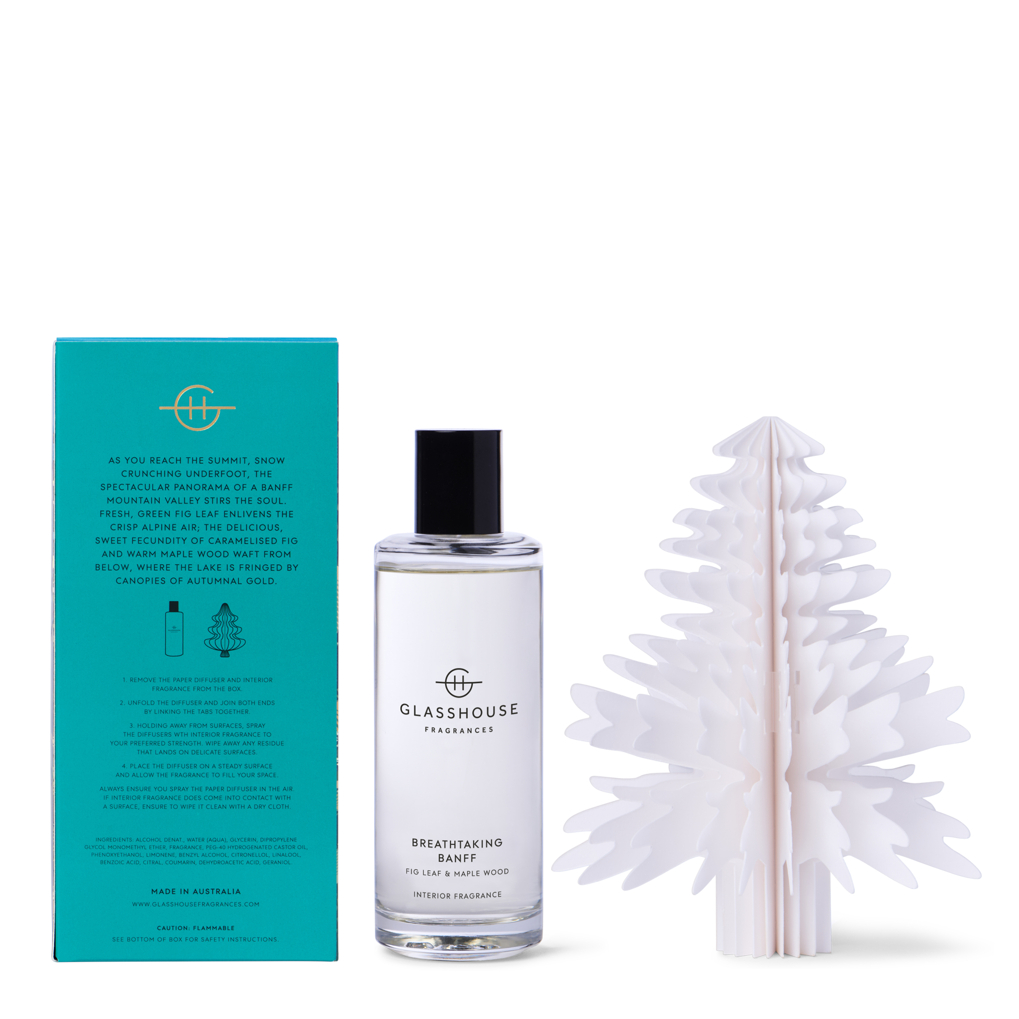 Glasshouse Fragrance home fragrance Glasshouse Interior Fragrance & Paper Diffuser - Breathtaking Banff **Last ones**