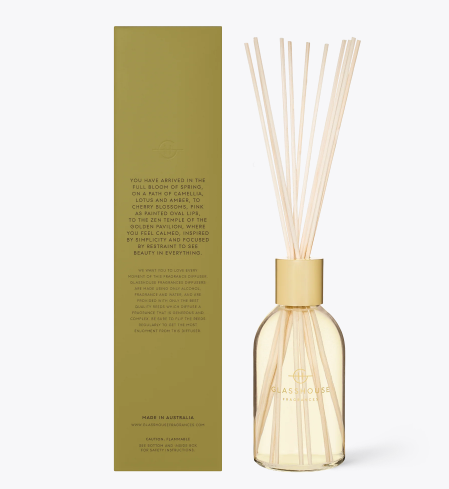 Glasshouse Fragrance home fragrance Glasshouse Kyoto In Bloom Diffuser (Camellia & Lotus)**Pre Order**