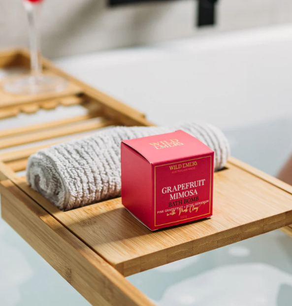 HA Naturally bath bomb Grapefruit Mimosa Wild Emery Bath Bomb