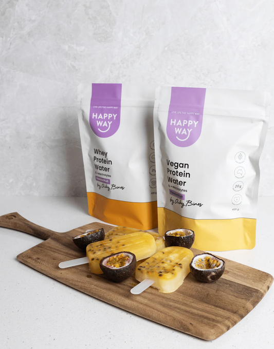Happy Way Drink Ashy Bines Vegan Protein Water Passionfruit 420g