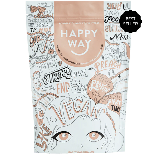 Happy Way Plant Protein Vegan Protein Powder Vanilla 1kg