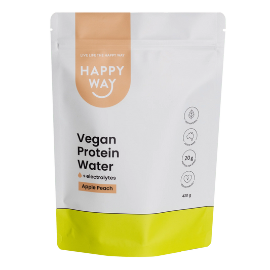 Happy Way Plant Protein Vegan Protein Water Apple Peach 420g