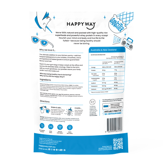 Happy Way Whey Protein Happy Way Whey Protein Powder Vanilla