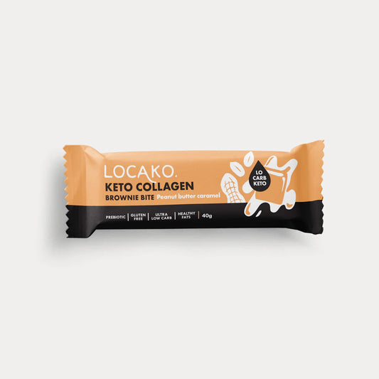 LOCAKO Bars Locako Keto Collagen Brownie Bite - Peanut Butter Caramel