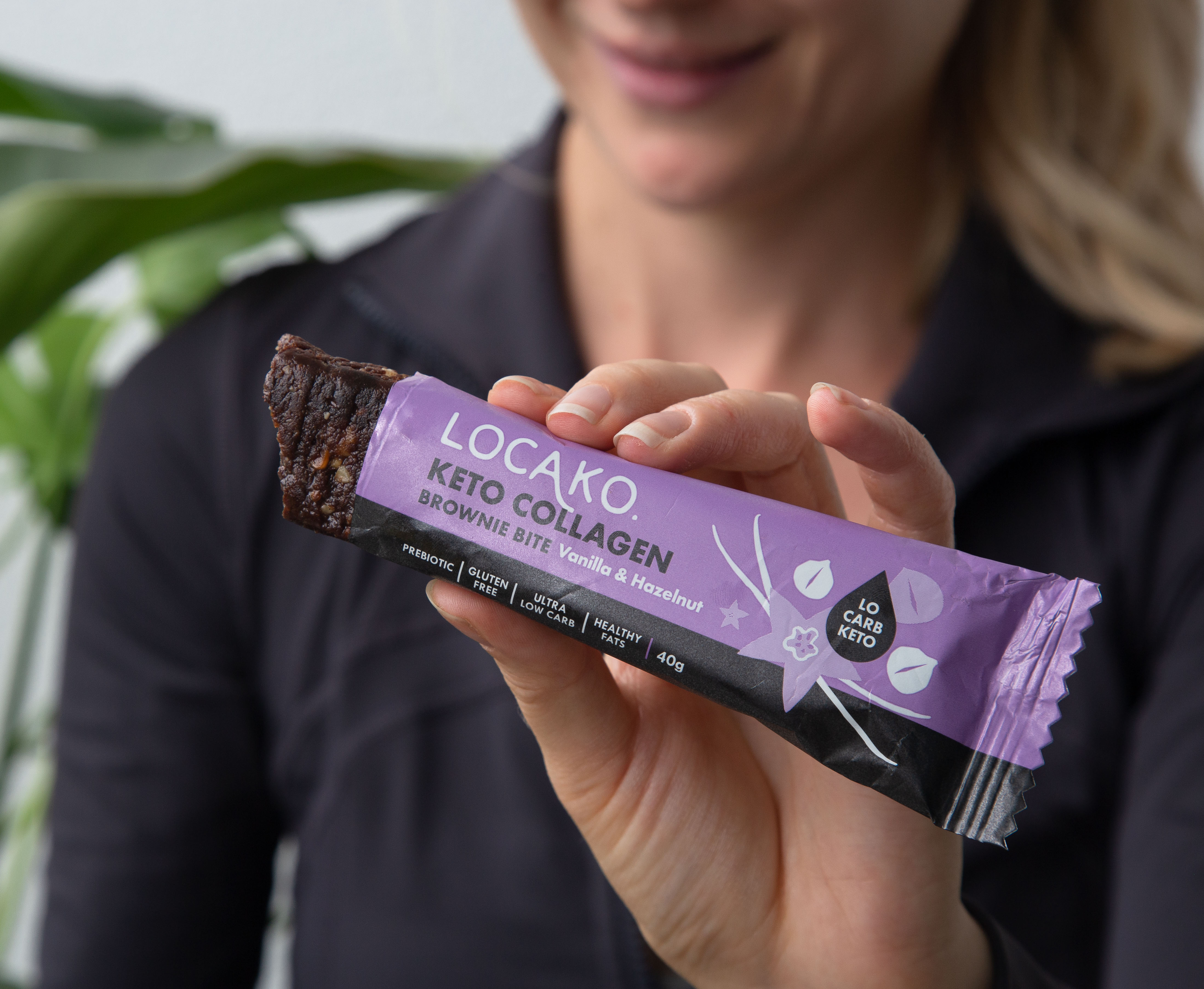 LOCAKO Bars Locako Keto Collagen Brownie Bite - Vanilla Hazelnut
