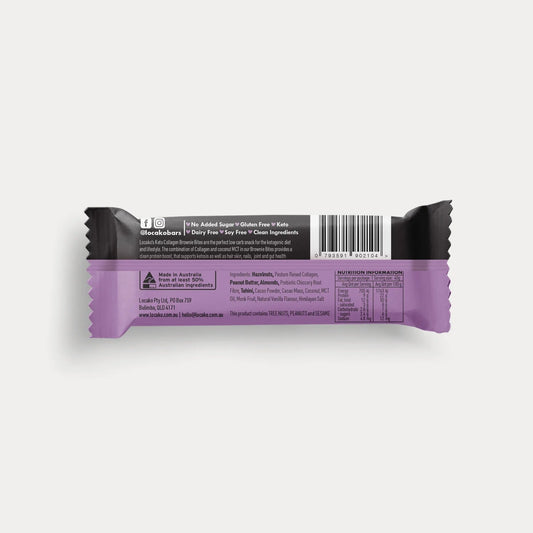 LOCAKO Bars Locako Keto Collagen Brownie Bite - Vanilla Hazelnut