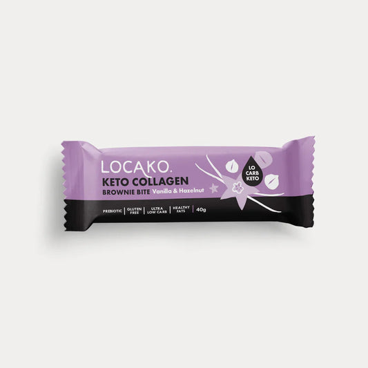 LOCAKO Bars Locako Keto Collagen Brownie Bite - Vanilla Hazelnut