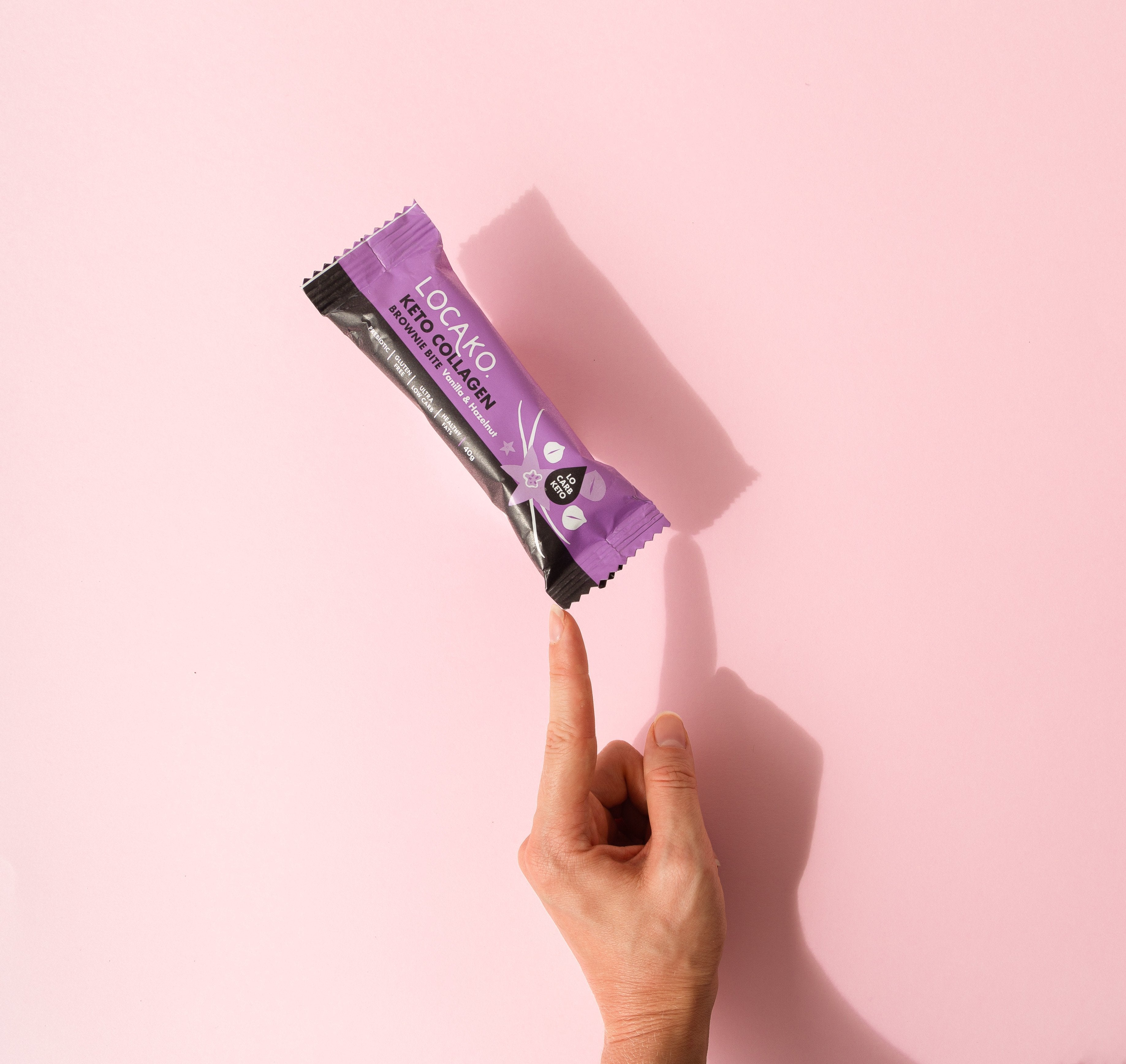 LOCAKO Bars Locako Keto Collagen Brownie Bite - Vanilla Hazelnut (x15)