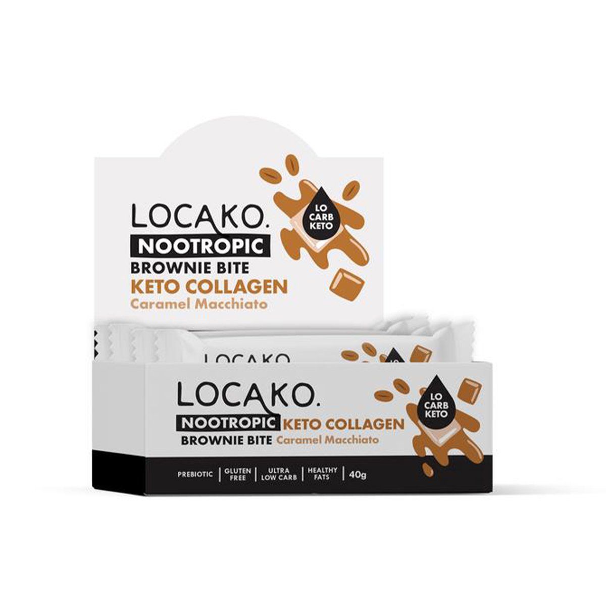 LOCAKO Bars Locako Keto Nootropic Collagen Bars - Caramel Macchiato (x15)