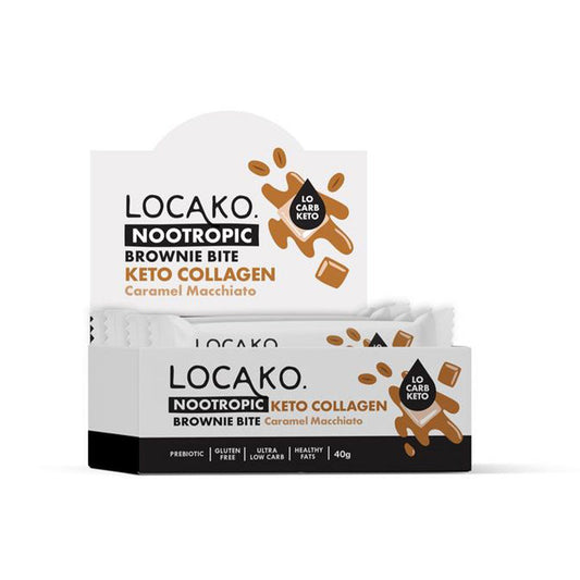 LOCAKO Bars Locako Keto Nootropic Collagen Bars - Caramel Macchiato (x15)