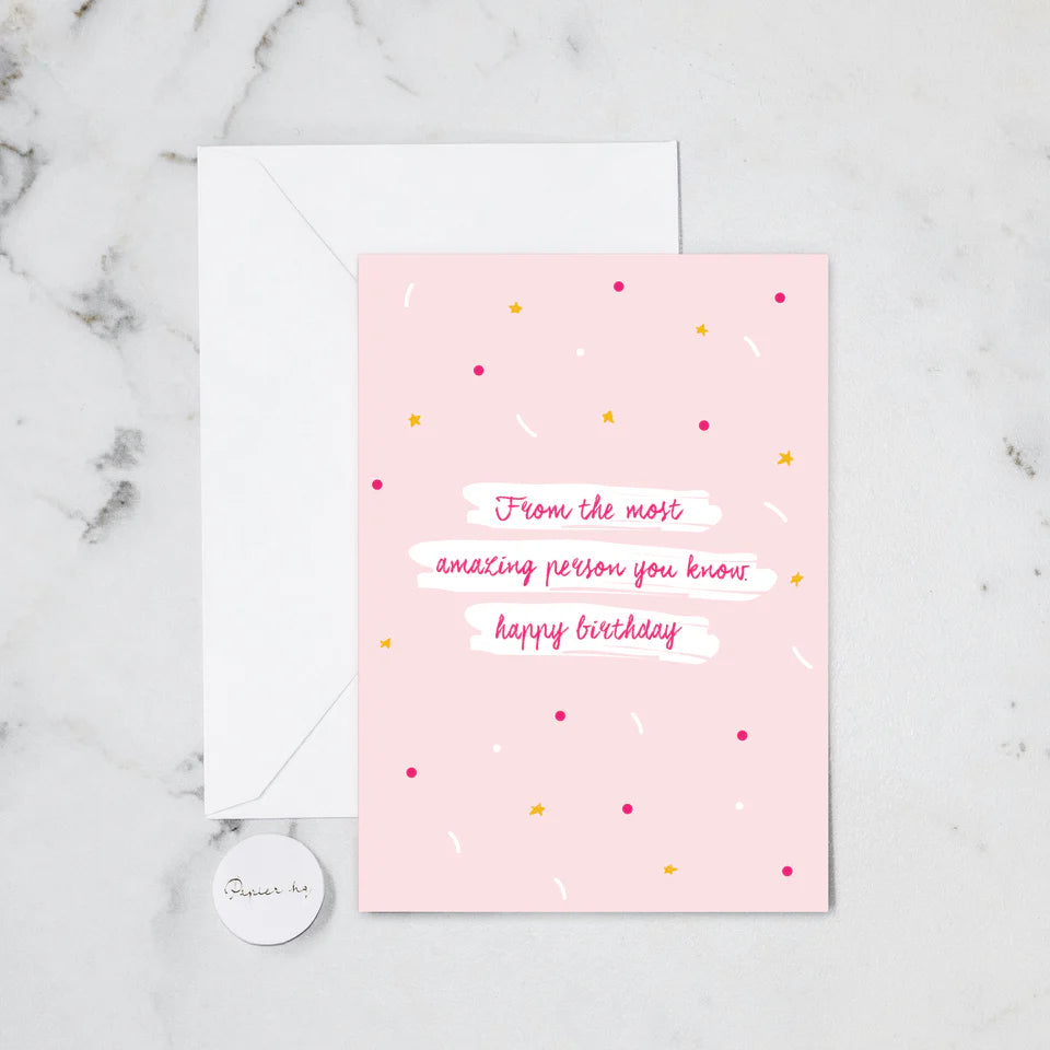 Papier HQ greeting card Greeting Card Amazing Person