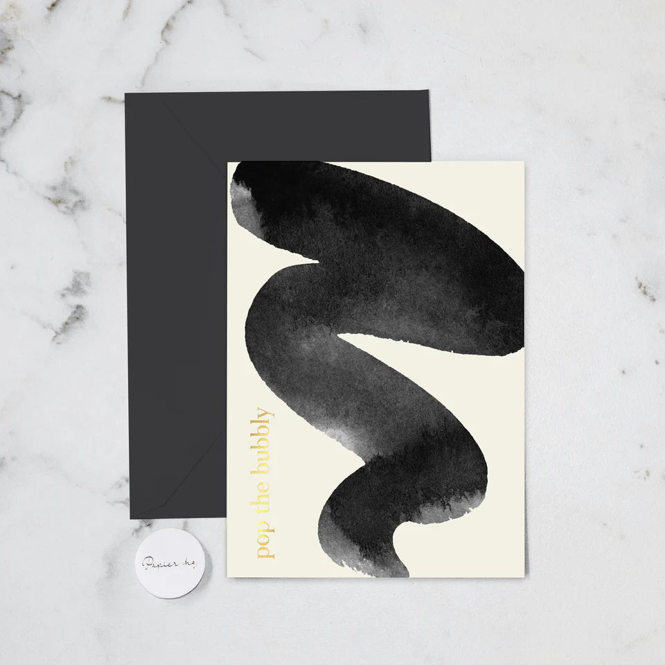 Papier HQ greeting card Greeting Card Pop The Bubbly
