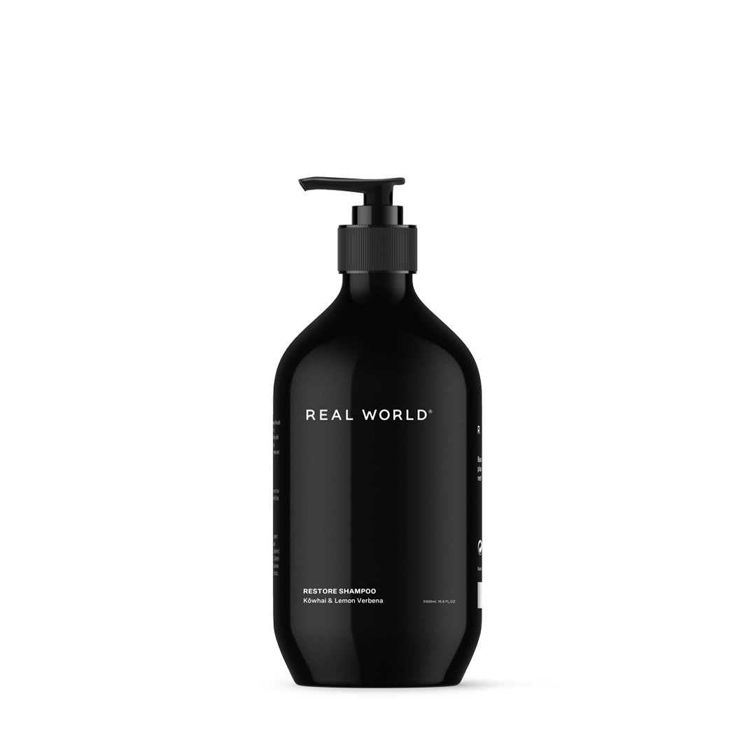Real World Shampoo and Conditioner Real World Restore Shampoo - Kōwhai & Lemon Verbena 500ml