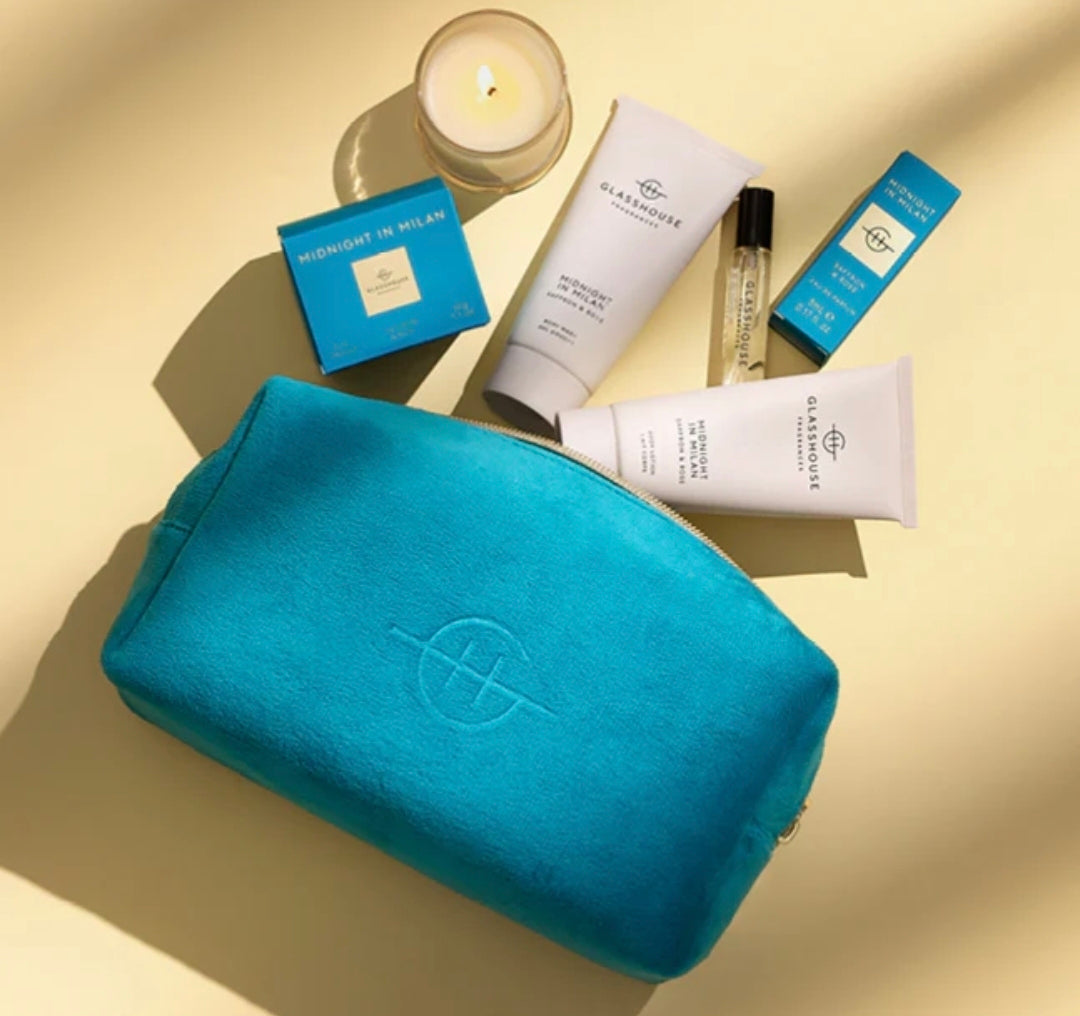 Glasshouse Midnight in Milan Travel Pack FREE GWP when you spend over $120 of Glasshouse products.