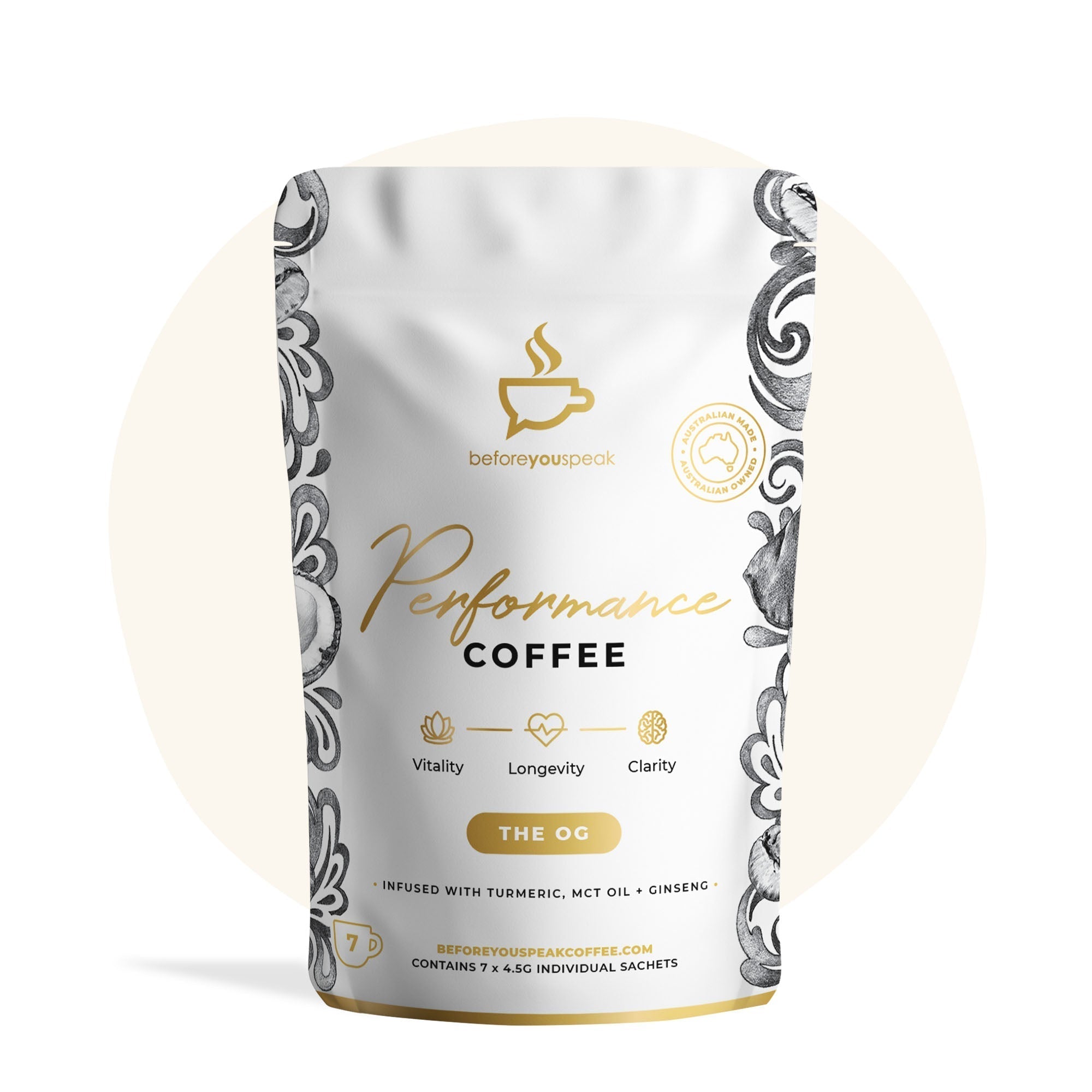 BEFORE YOU SPEAK Coffee BEFORE YOU SPEAK High Performance Coffee OG (7 pack)