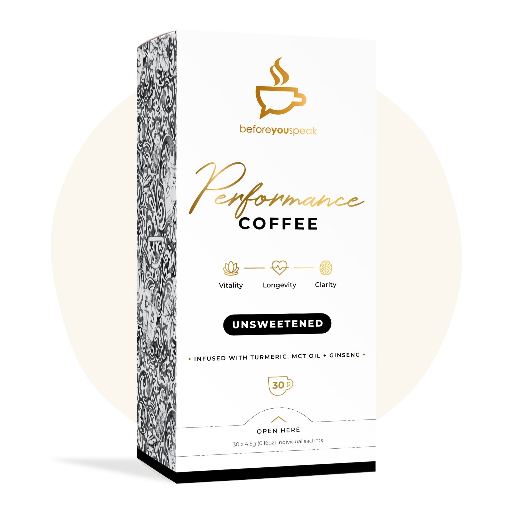 BEFORE YOU SPEAK Coffee BEFORE YOU SPEAK High Performance Coffee Unsweetened
