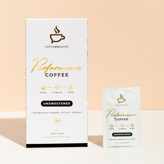 BEFORE YOU SPEAK Coffee BEFORE YOU SPEAK High Performance Coffee Unsweetened