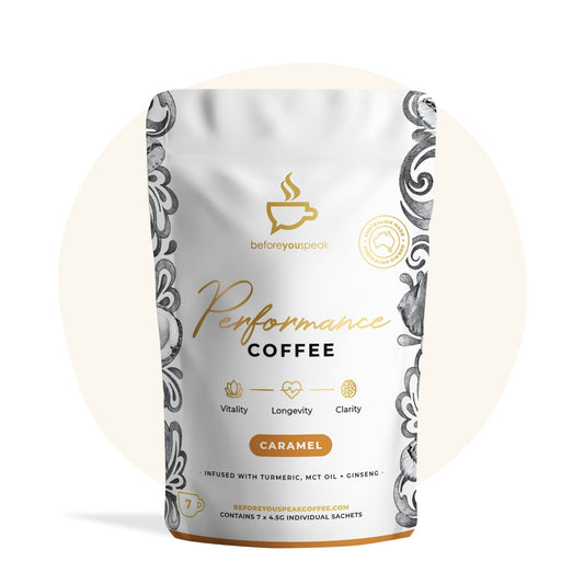BEFORE YOU SPEAK Coffee High Performance Coffee Caramel (7PACK)