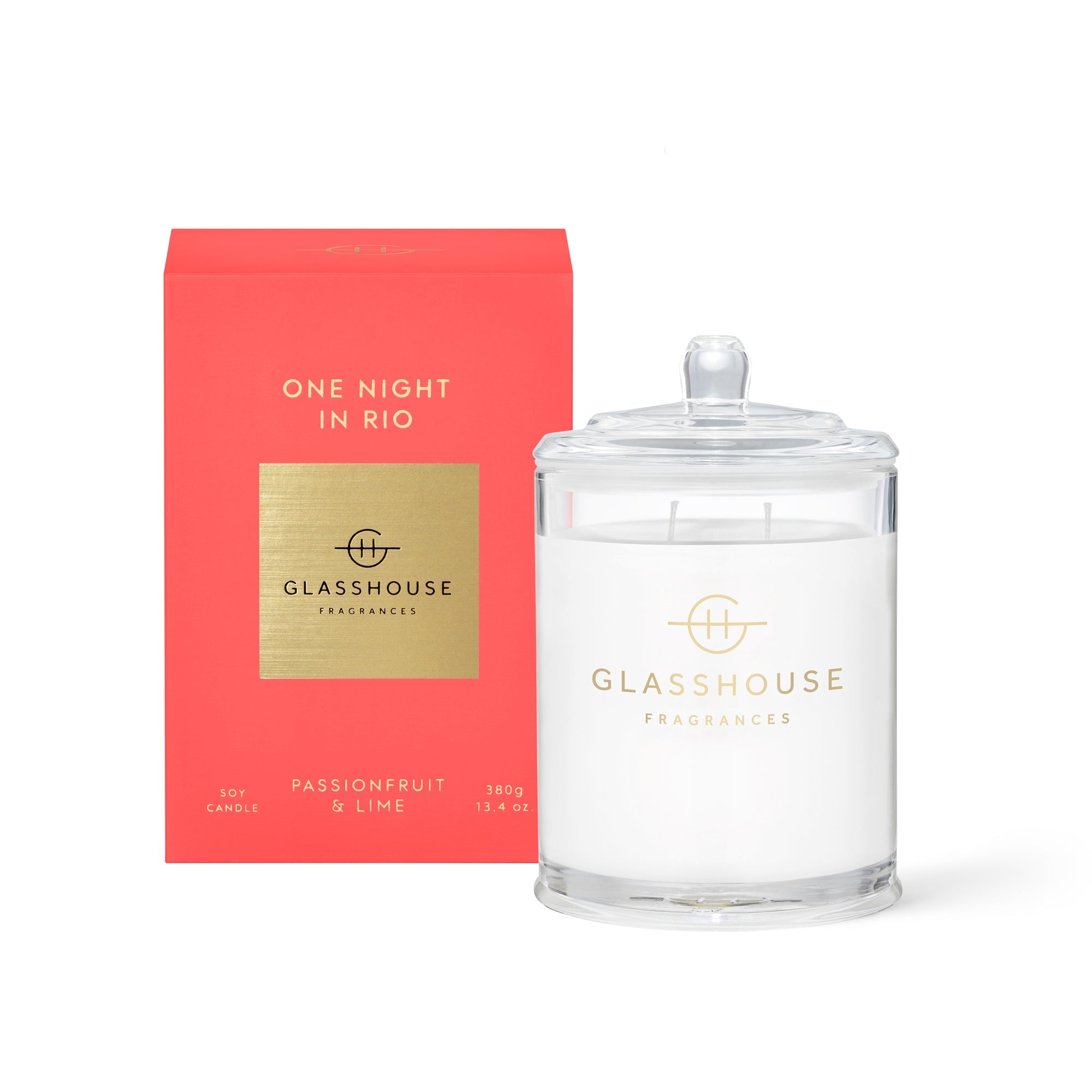 Glasshouse Fragrance candle 380g *Pre Order** Glasshouse One Night In Rio Candle