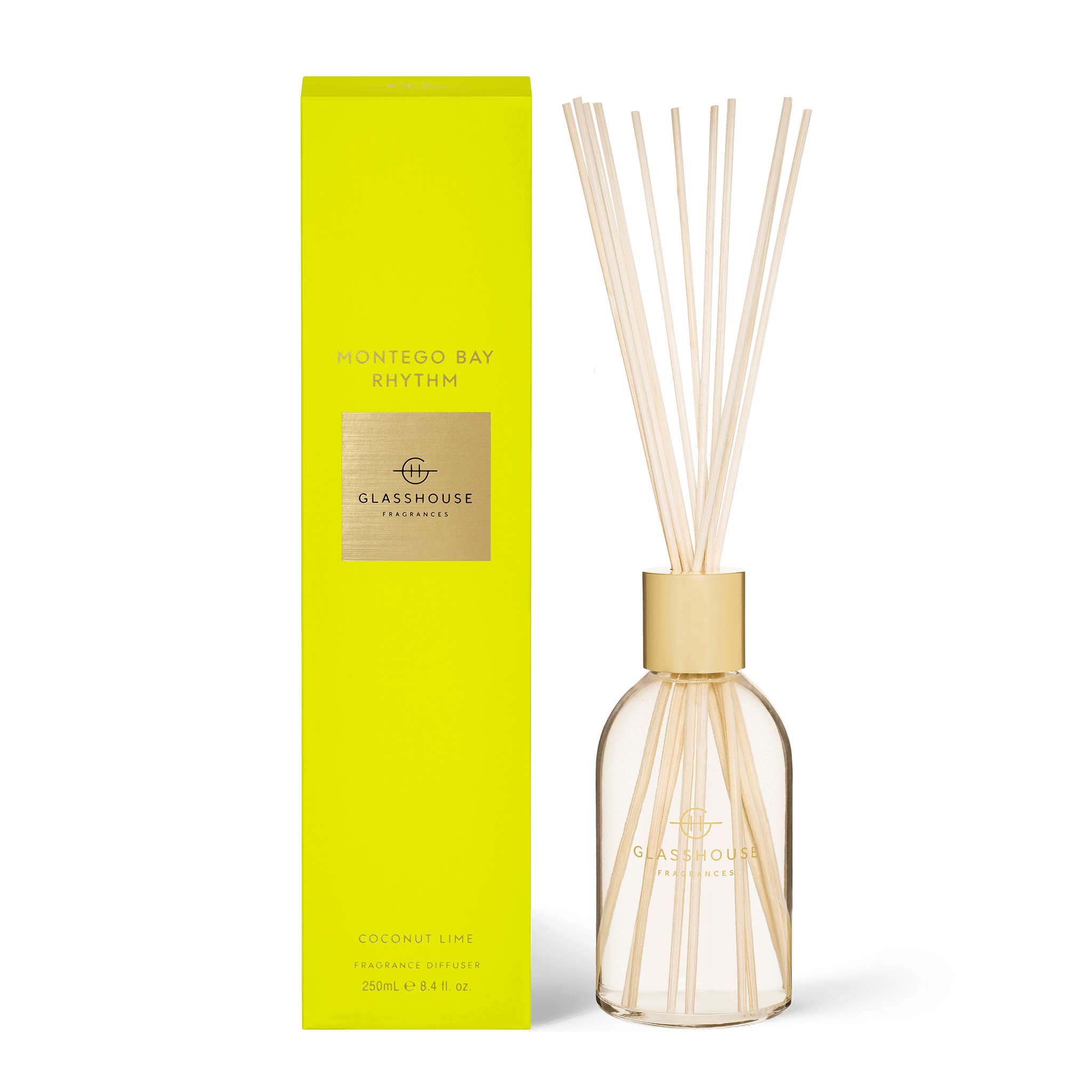 Glasshouse Fragrance fragrance Glasshouse Montego Bay Rhythm Diffuser 250ml (Coconut Lime)