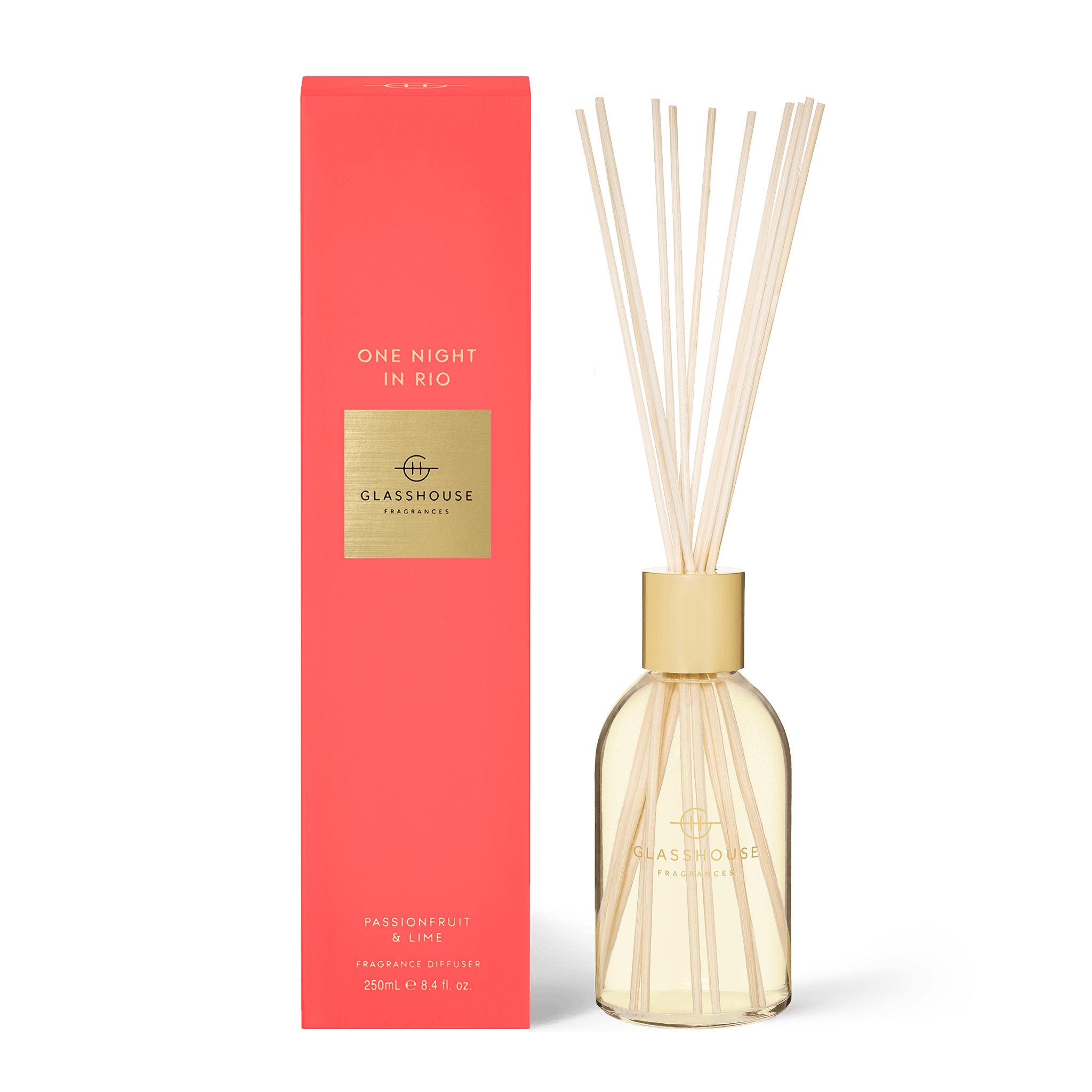 Glasshouse Fragrance fragrance Glasshouse One Night in Rio Diffuser 250ml (Passionfruit & Lime)