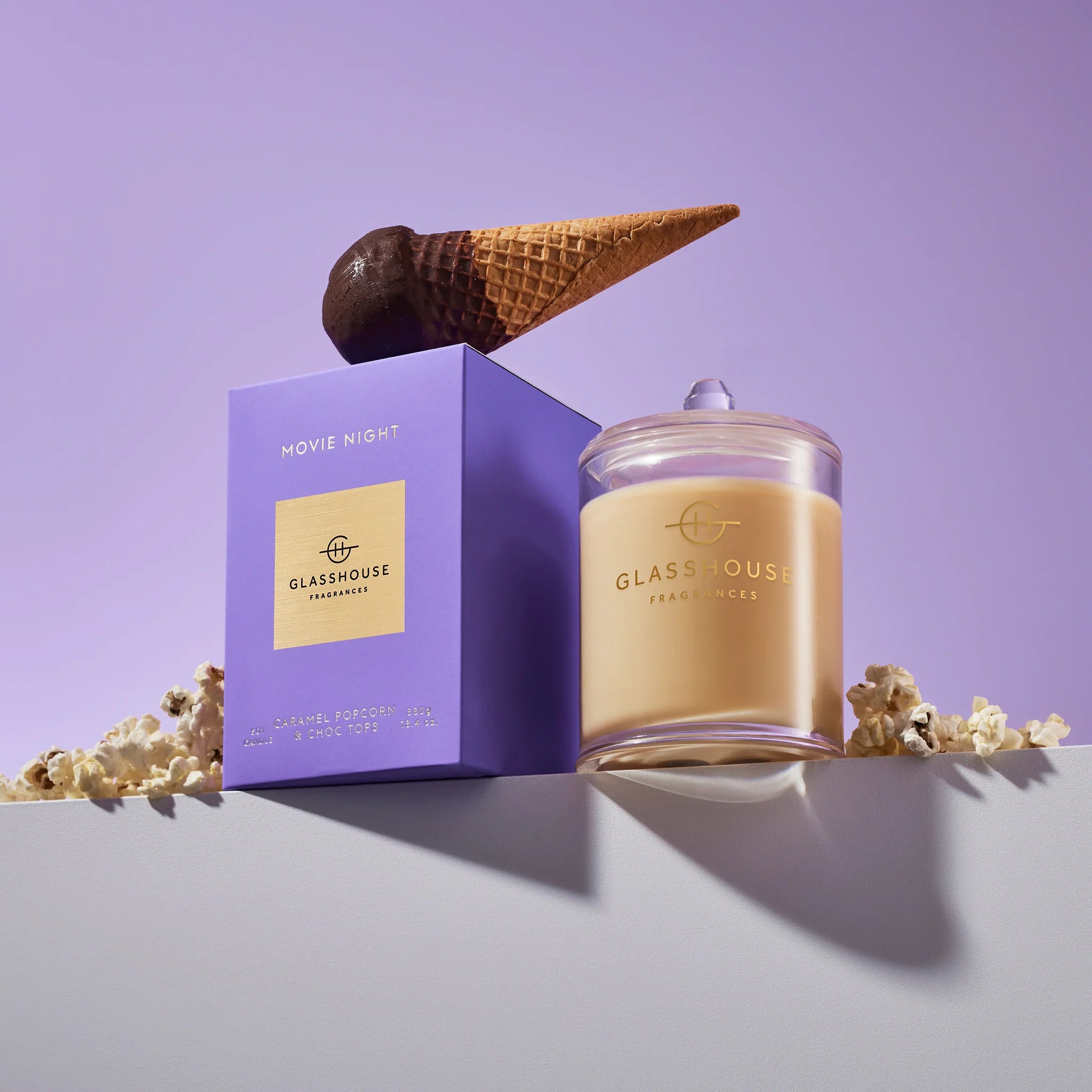 Glasshouse Movie Night Soy Candle 380g - Exquisite Laser Clinic