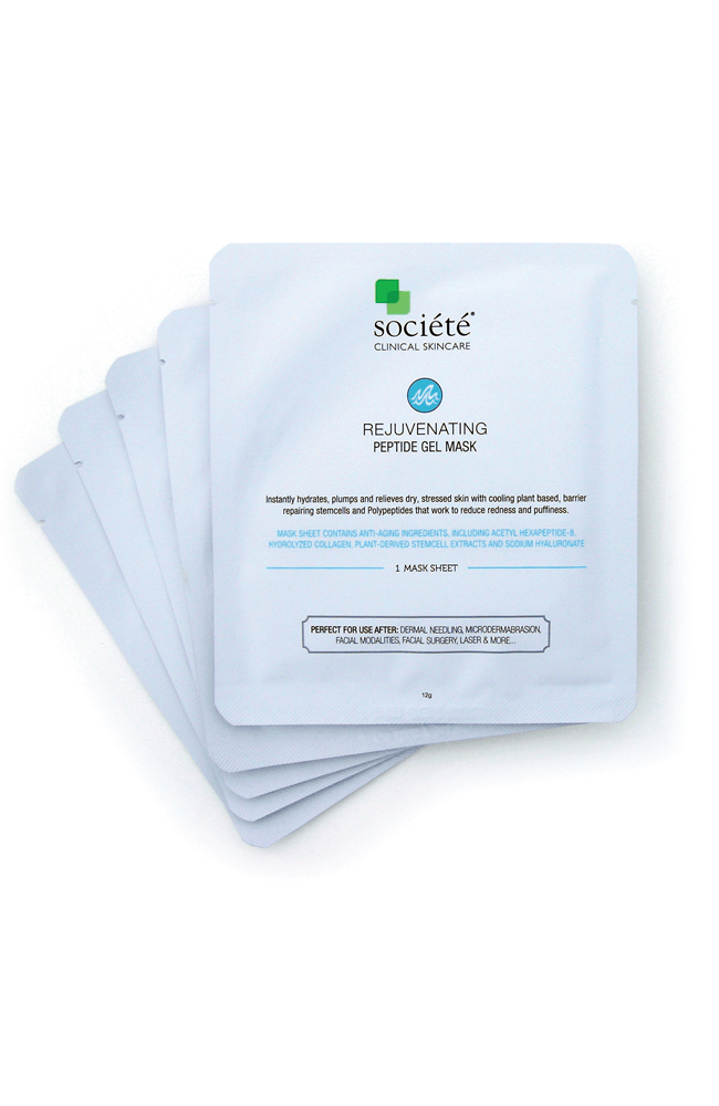 Societe REJUVENATING PEPTIDE GEL MASK (box of 5) - Exquisite Laser Clinic